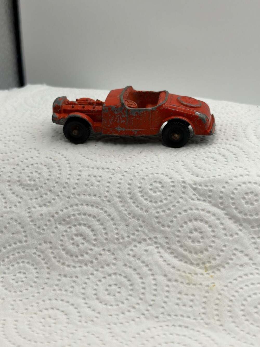 Vintage Tootsietoy Ford Model B Red Diecast Hotrod Roadster Toy Car